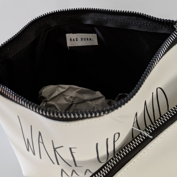 Rae Dunn SLAY ALL DAY + WAKE UP & MAKEUP 2 pc Toiletry Cosmetic Bag Set, NWT - Picture 7 of 7